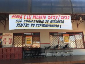 Procon fiscaliza mercados em Dourados para verificar recomendações contra a Covid-19